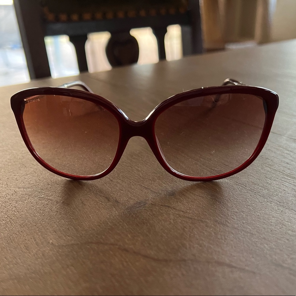 Oxblood Burberry Sunglasses